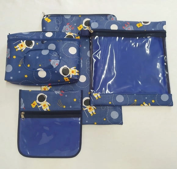 Kit Escolinha Creche para Organização - Astronauta, Foguete