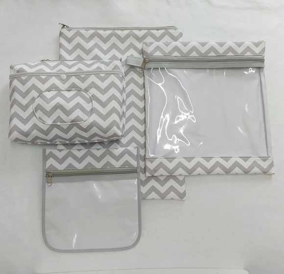 Kit Escolinha Creche para Organização - Chevron Cinza