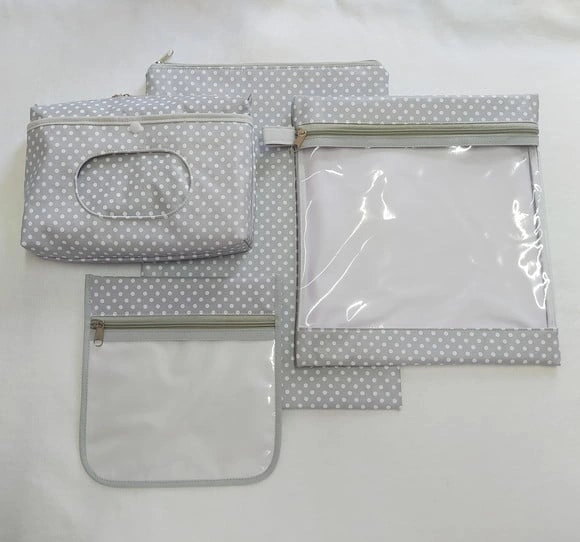 Kit Escolinha Creche para Organização - Poá Cinza