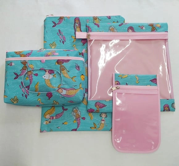 Kit Escolinha ou Creche para Organização - Sereias