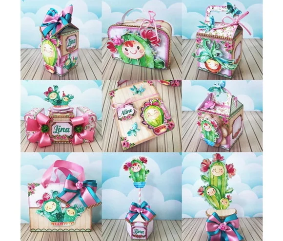 Kit Festa Cacto Personalizados Cactos