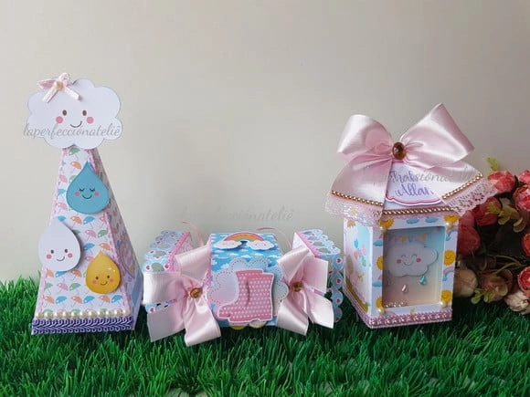 kit festa chuva de amor luxo (três itens)