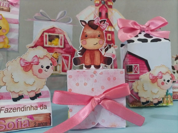 Kit Festa Fazendinha Rosa