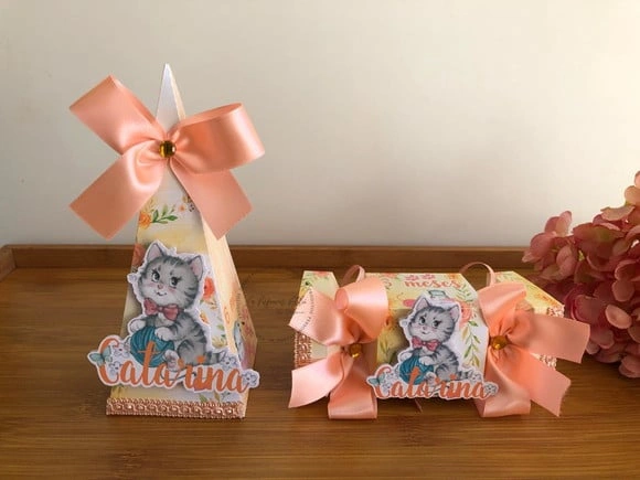 kit festa gatinha (dois itens)