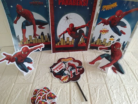 Kit Festa Homem Aranha Decoração de Aniversário