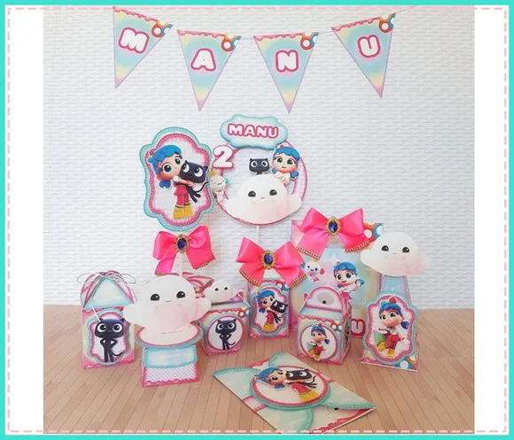 Kit Decoração Festa Infantil Vera Arco Íris