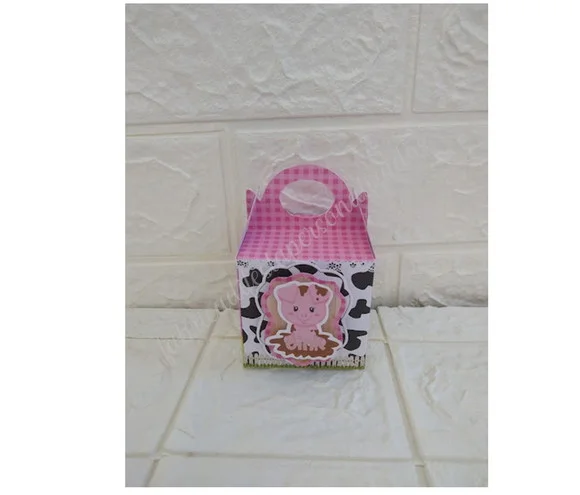 Kit Festa Lembrancinha Fazendinha Rosa 110 Peças