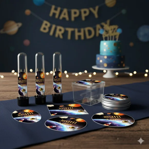 Kit Festa Personalizada Astronauta - 45 Itens