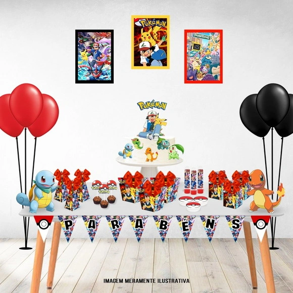 Kit Festa Personalizada Pokemon
