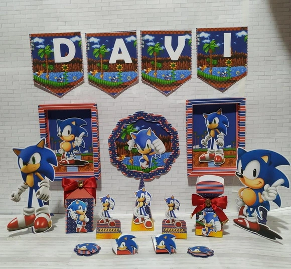 Kit Festa So Um Bolinho Sonic