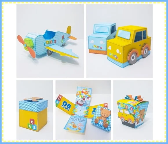 20 Lembrancinhas Aniversário Avião Brinquedos Caixinhas
