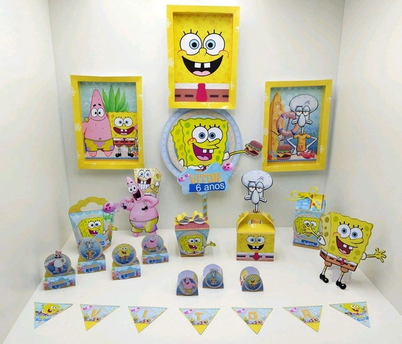 Kit Festa Um Só Bolinho -bob Esponja