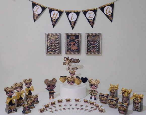 Kit Festa Um Só Bolinho - Lol Queen Bee