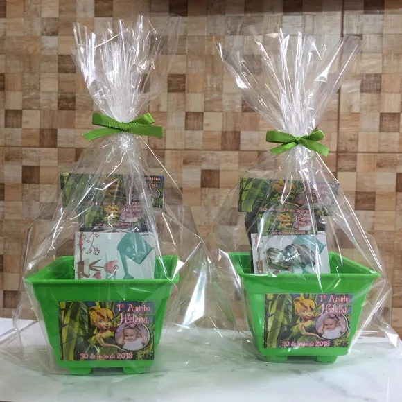 Lembrancinha personalizada Kit jardinagem plantio Sininho - tinker bell