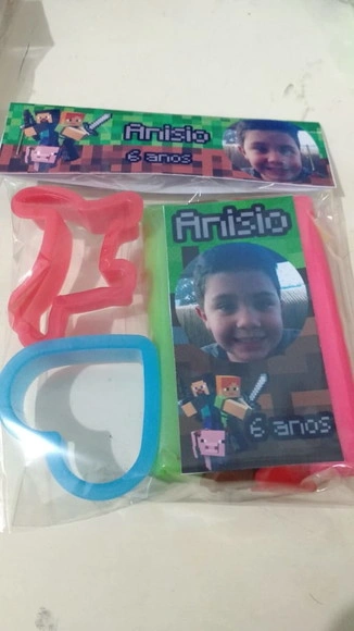 Kit Massinha e Molde Minecraft