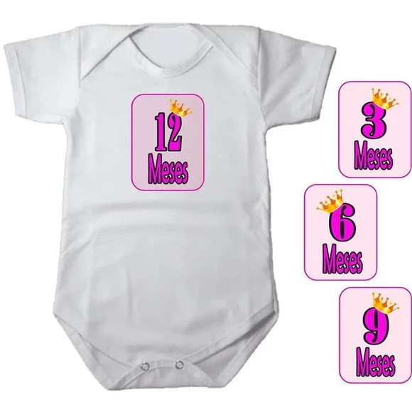 Kit Mêsversário Adesivo Coroa Princesa