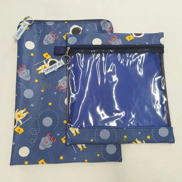 Kit Organizadores Roupa Limpa e Suja - Astronauta, Foguete