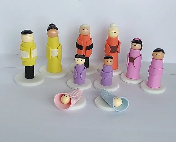 Família Oriental para Constelação Familiar Mesa ou Água