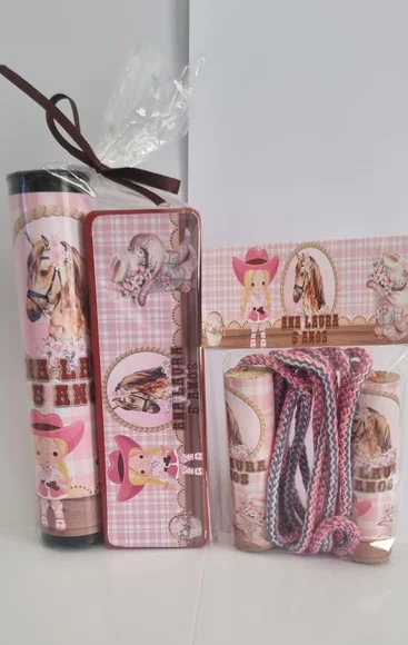 Kit Pega Vareta Dominó e Corda Personalizada Boiadeira