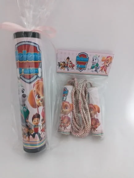 Kit Pega Vareta e Corda Personalizada Patrulha Canina