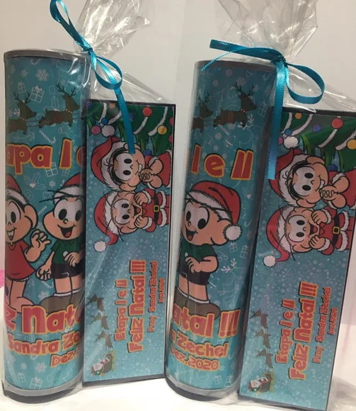 Kit Pega Vareta e Domino Natal Turma da Monica