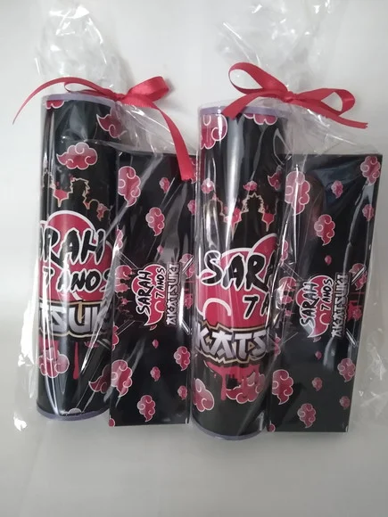 Kit Pega Vareta e Domino Personalizado Akastsuki