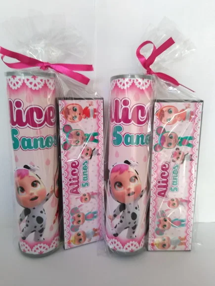 Kit Pega Vareta e Domino Personalizado Cry Babies