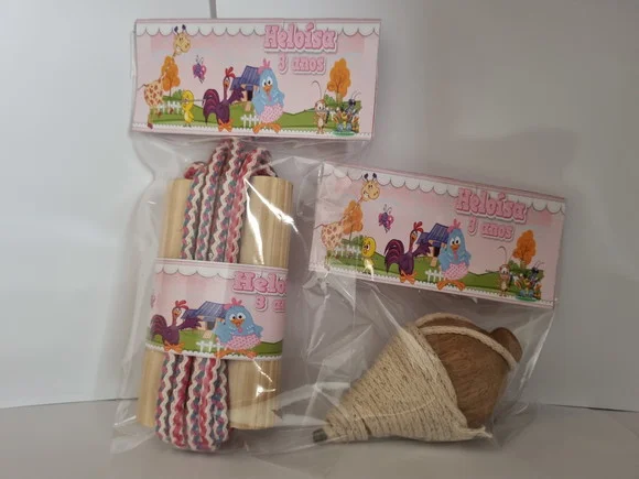 Kit Pião e Corda Galinha Pintadinha
