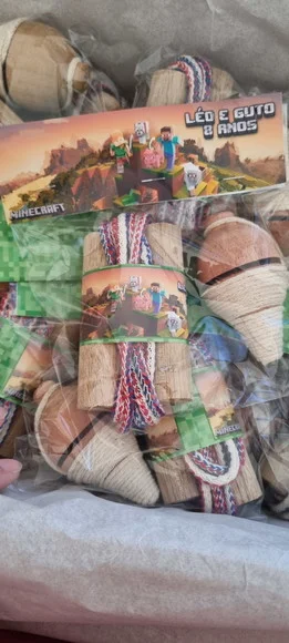Kit Pião e Corda Minecraft