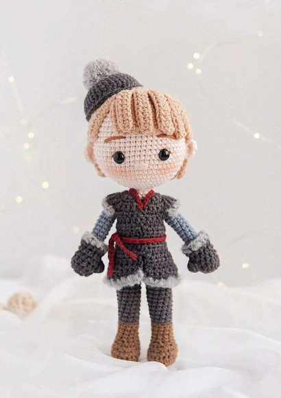 Kristoff de Frozen em Amigurumi