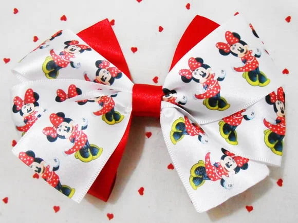 Laço Personalizado para Cabelo - Minnie