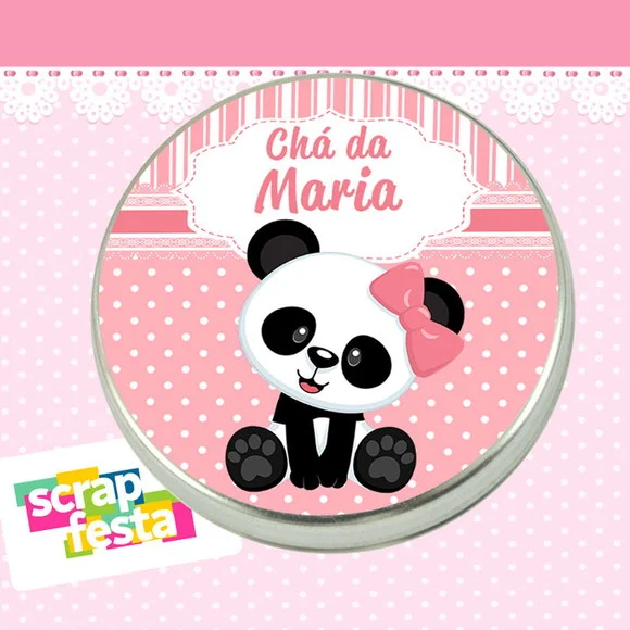 Latinha de Chá de Bebê Latinhas Menina