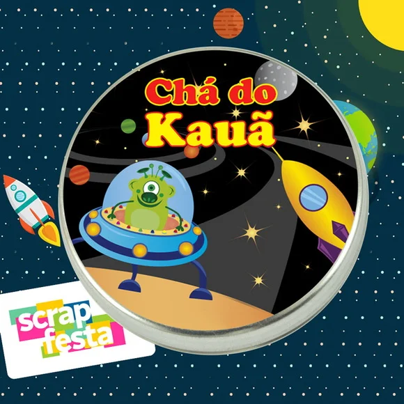 Latinha Personalizada Festa Espaço