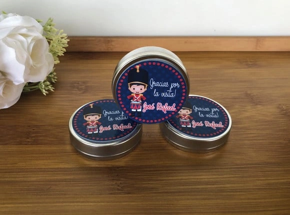Latinha personalizada soldadinho de chumbo