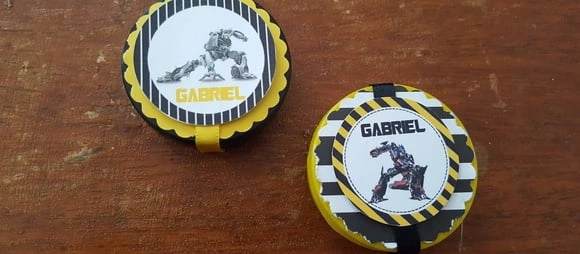 Latinha personalizada transformers