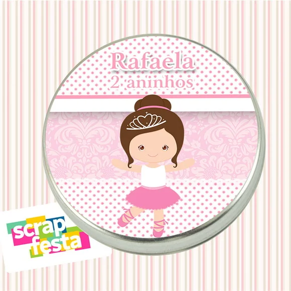 Latinhas Personalizadas Festa Bailarina