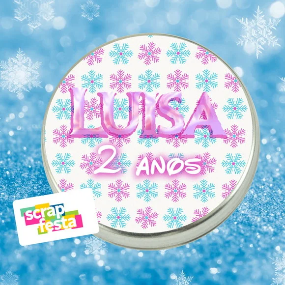 Latinhas Personalizadas Festa Princesa do Gelo