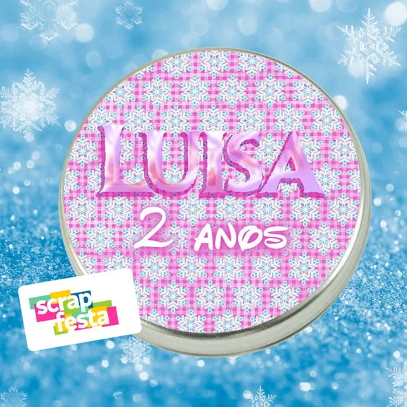 Latinhas Personalizadas Festa Princesa do Gelo