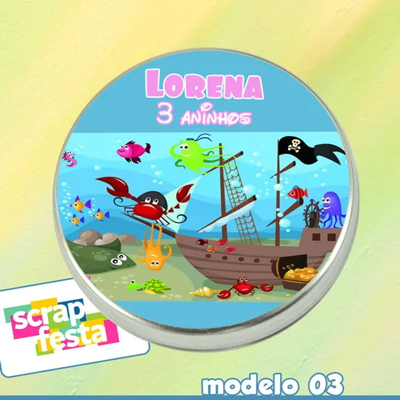 Latinhas Personalizadas Fundo do Mar
