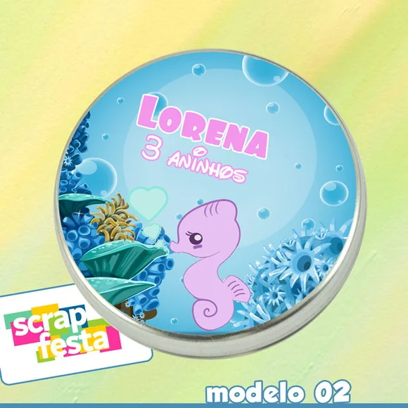 Latinhas Personalizadas Fundo do Mar