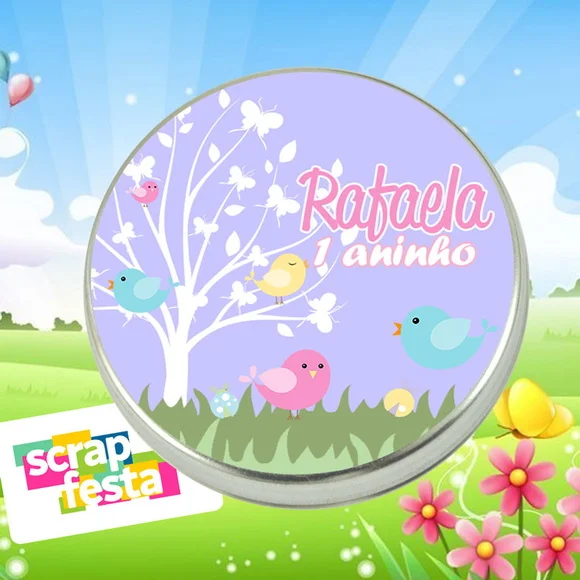 Latinhas Personalizadas Jardim Encantado