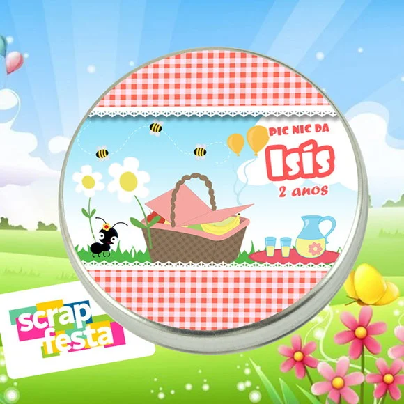 Latinhas Personalizadas Pic Nic