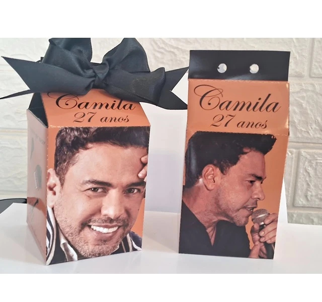 Lembrancinha Caixa Milk Zezé Di Camargo Aniversário Festa Decoração Kit festa Zezé