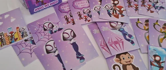 Lembrancinha de Aniversário Spidey Jogo do Mico Festa 30 un