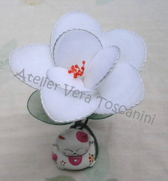 sachê flor de meia de seda!