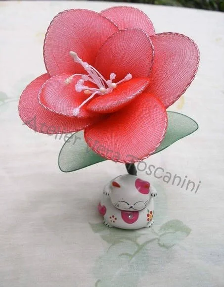Sache perfumado flor de meia de seda!