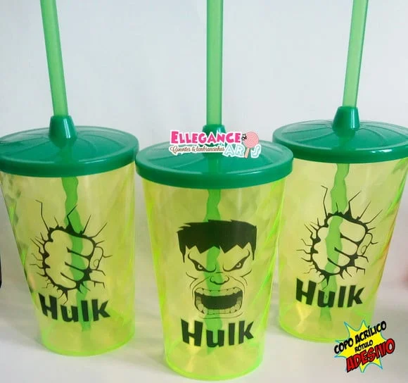 Copo Twister 400ml Hulk