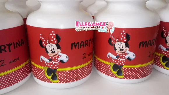 Garrafinha Squeeze Minnie Vermelha