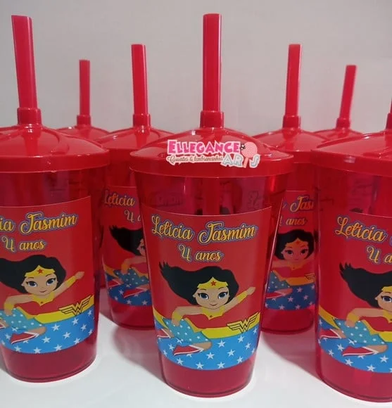 Copo Twister 400ml Mulher Maravilha
