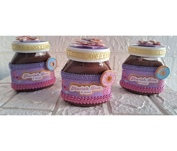 Lembrancinha Nutella Personalizada Luxo Aniversário Nutela